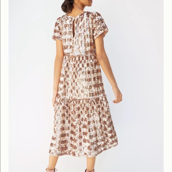 Anthropologie x Maeve Bernadette Sequin Midi Dress NWT - Picture 2 of 12